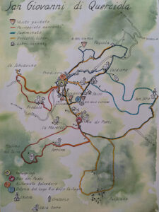 Rio delle Castagne - Cartina San Giovanni